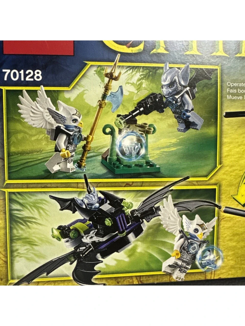 LEGO 70128 Legends of Chima Braptor's Wing Striker Retired Eris 146pc New